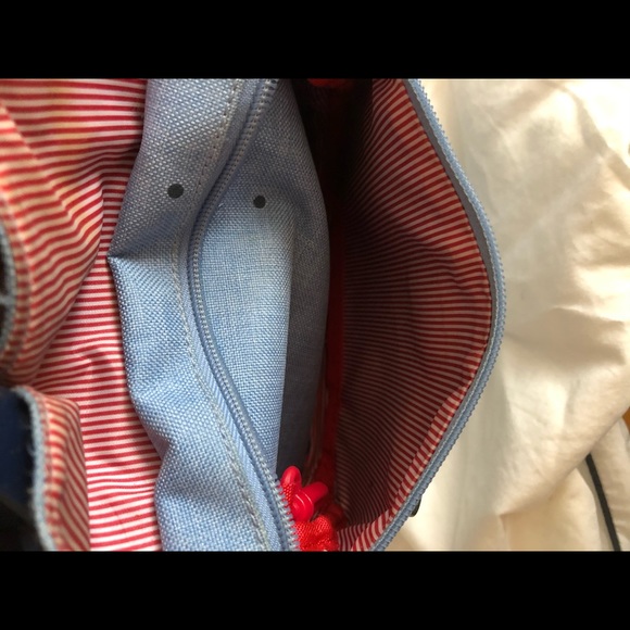 HERSCHEL SUPPLY CO BLUE POLKA DOTS BACKPACK - Picture 11 of 16